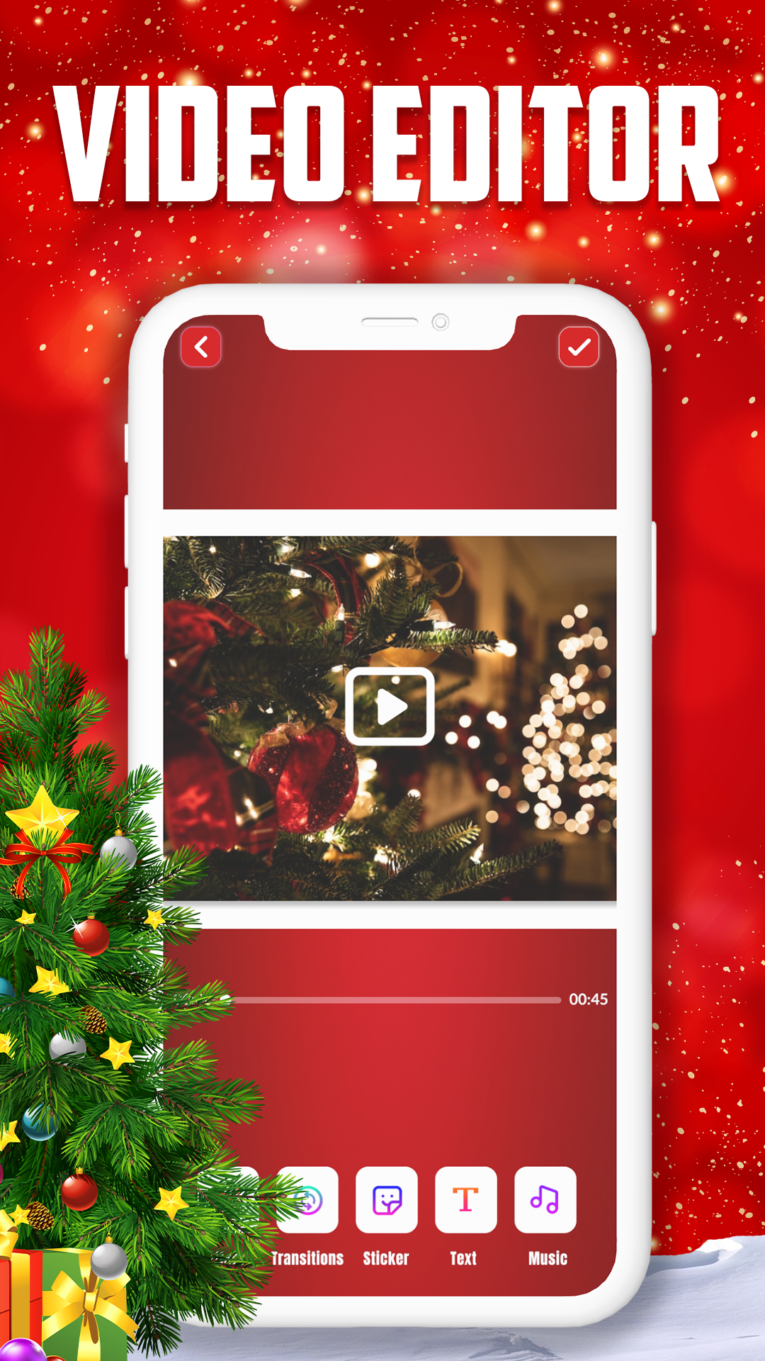 Kerstvideo -maker 2022 - Kerstvideo -maker met muziek media 4