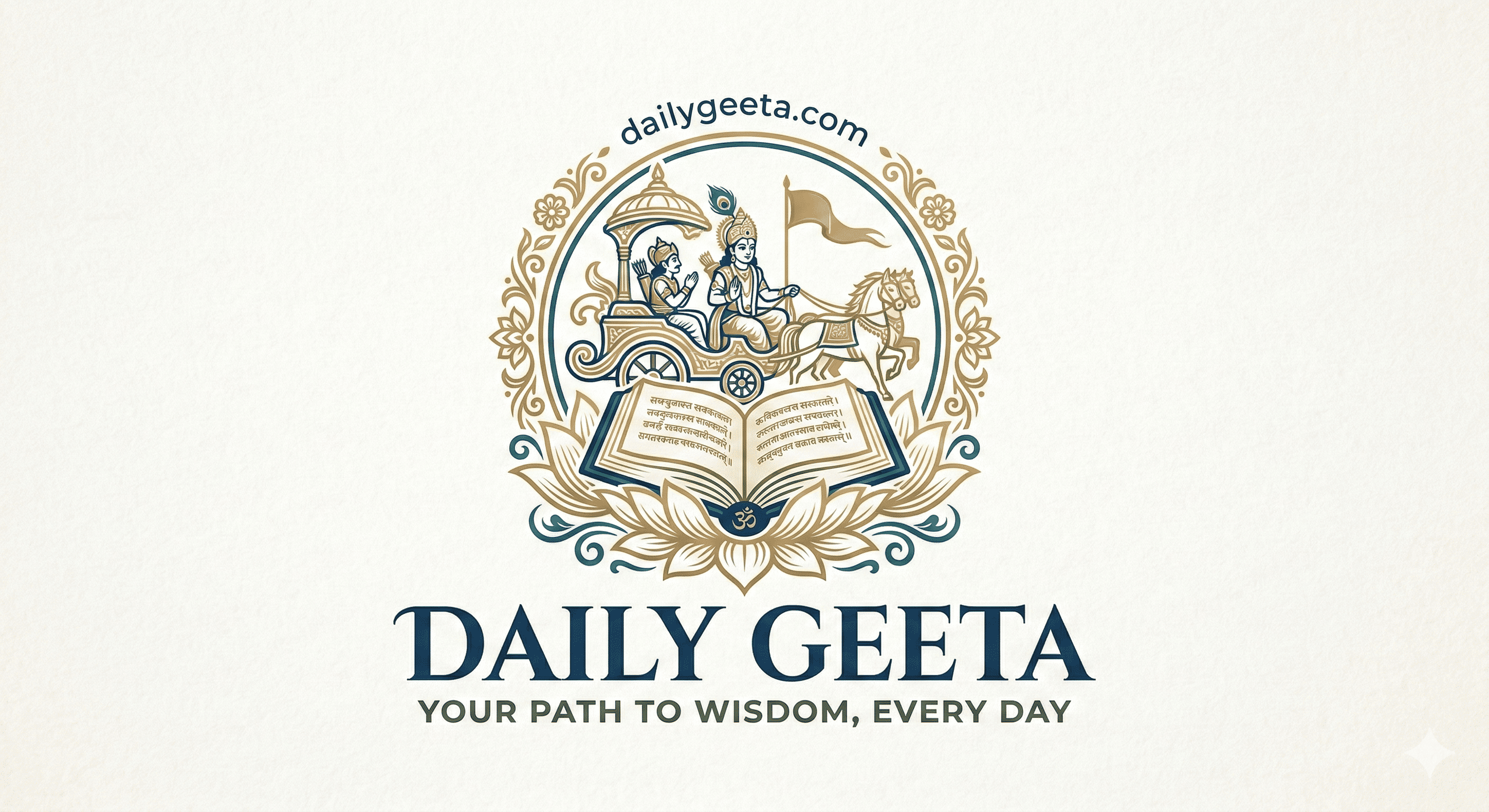 Daily Geeta - Product Hunt launch logo and brand identity