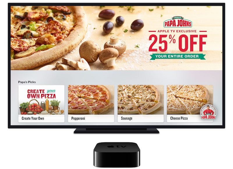 Papa John's Apple TV app