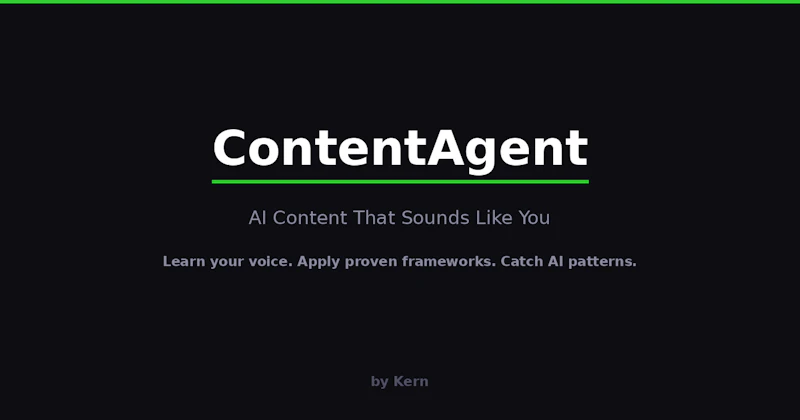 ContentAgent screenshot 2