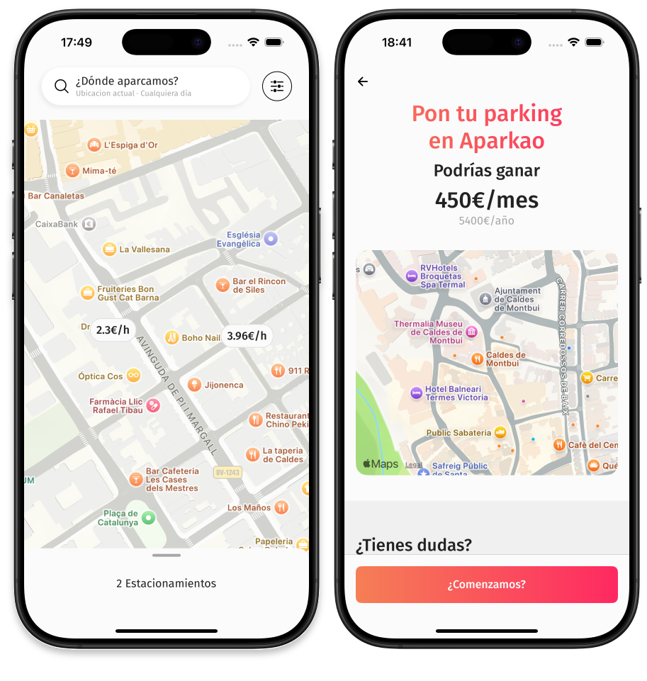 Aparkao - Rent and book parking spots easily and securely media 2