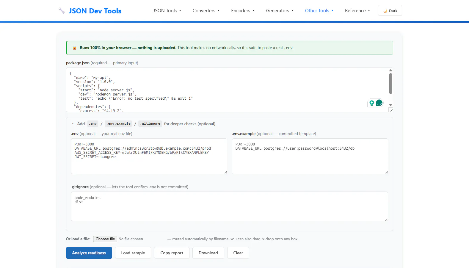 JSON Dev Tools gallery image