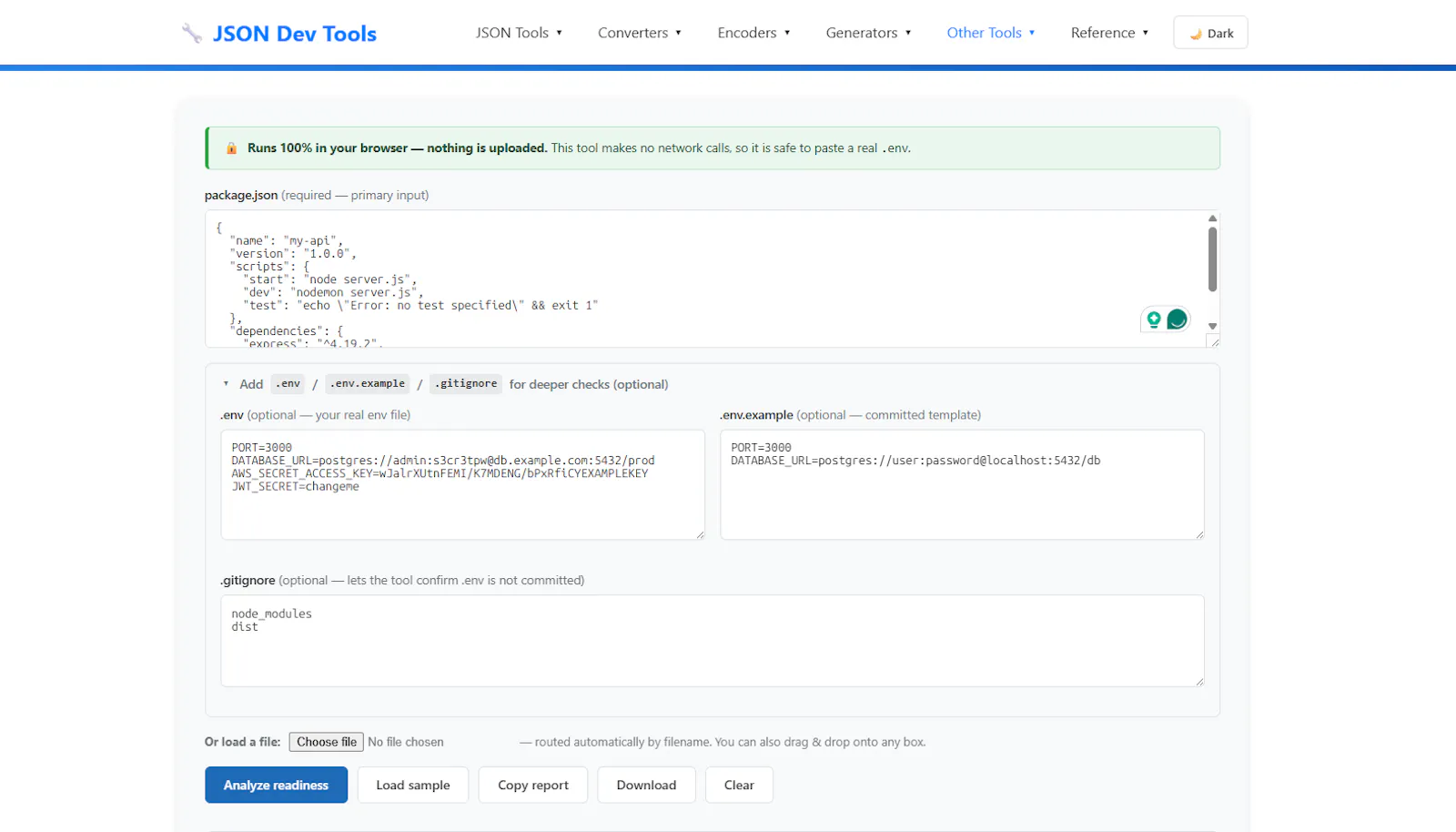 Deployment Readiness Checker screenshot 2