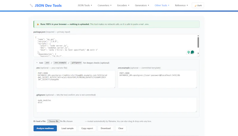 Deployment Readiness Checker screenshot 2