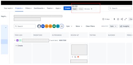 Jira Stand up timer gallery image