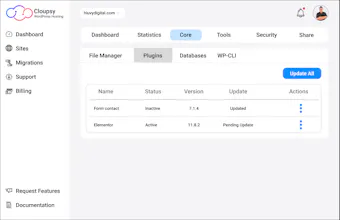 Cloupsy WordPress Hosting gallery image