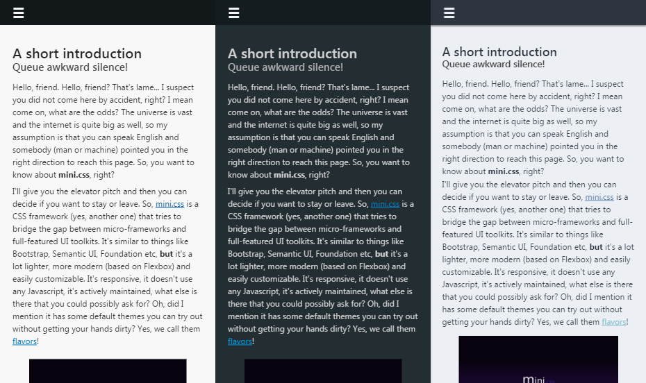 mini.css gallery image