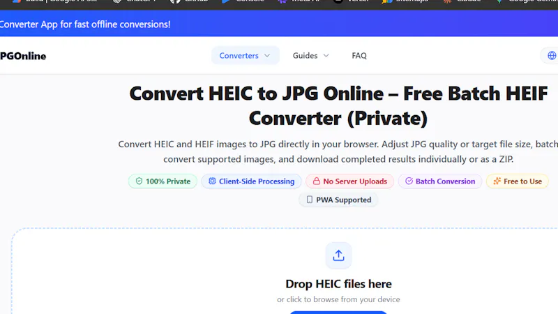 HEICJPGOnline screenshot 1