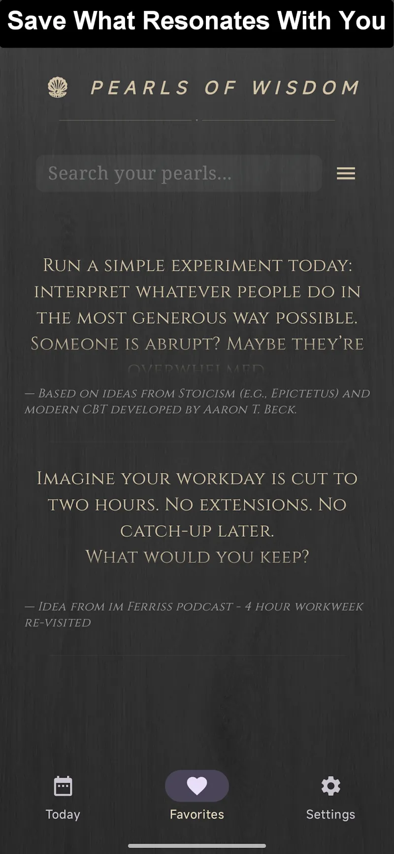 Pearls Of Wisdom screenshot 3