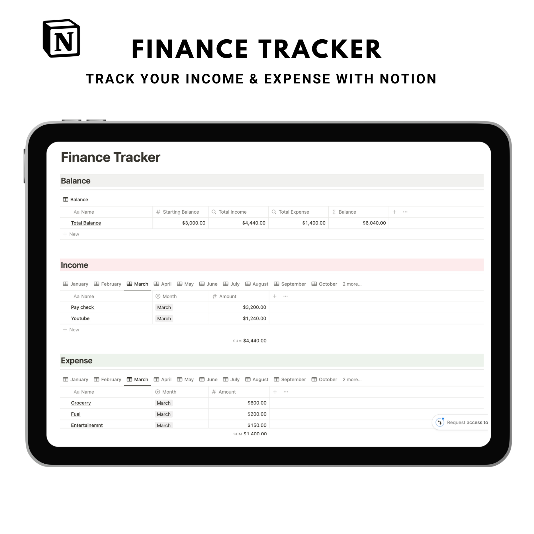 Finance Tracker 