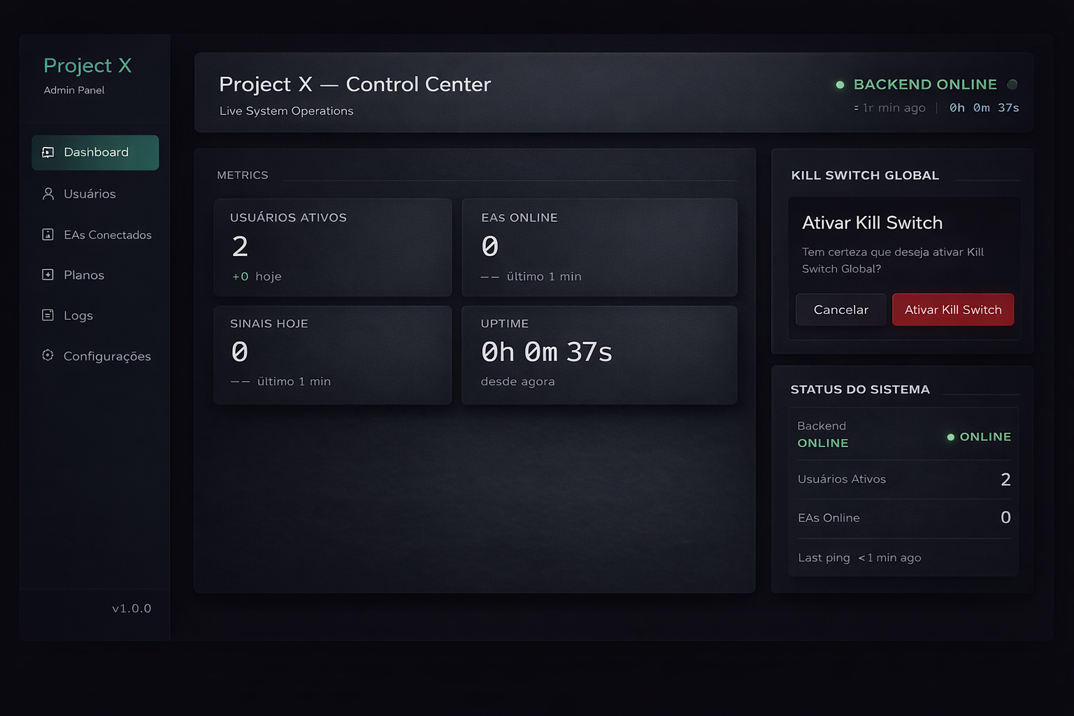 Project X — Execução Algorítmica IA gallery image