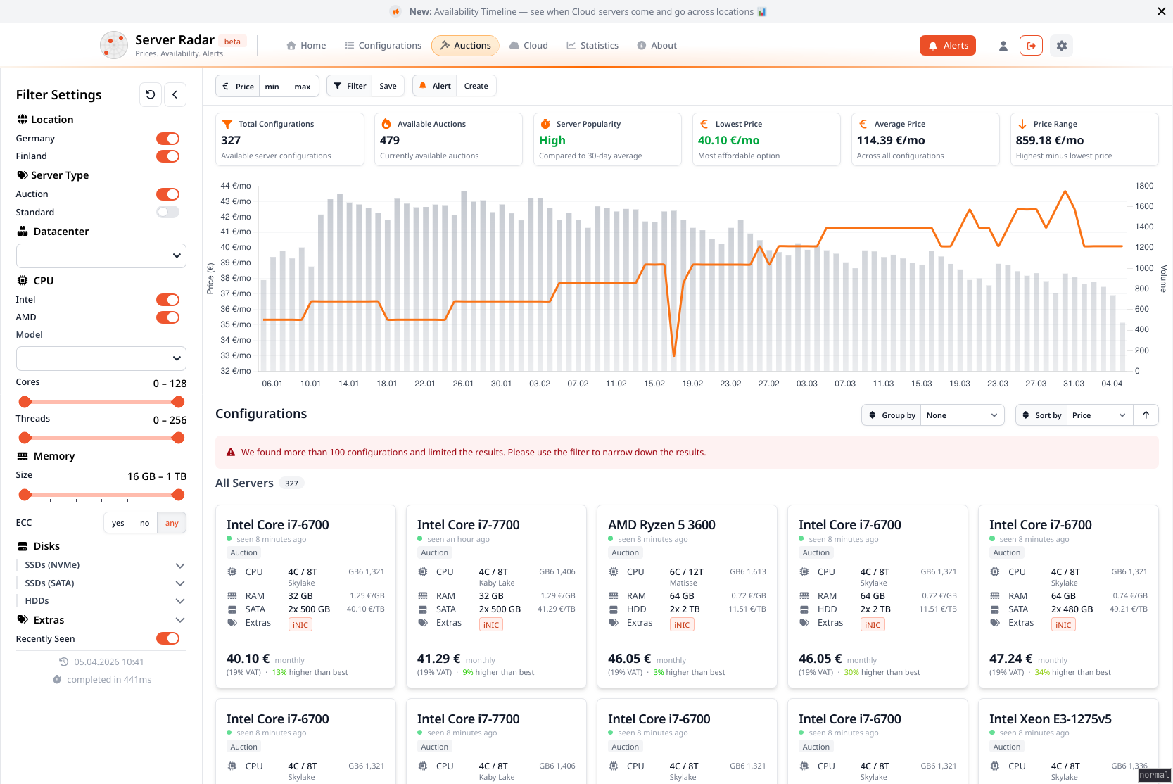 Server Radar gallery image