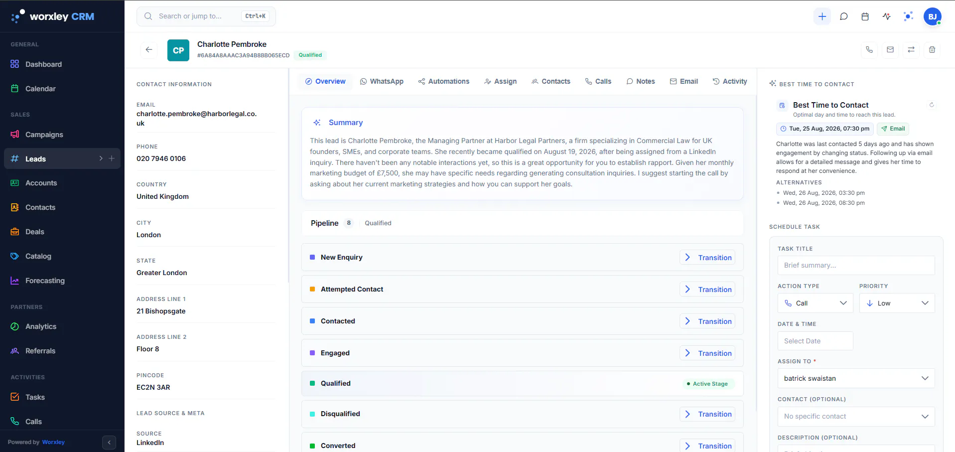 Worxley CRM 截图 3