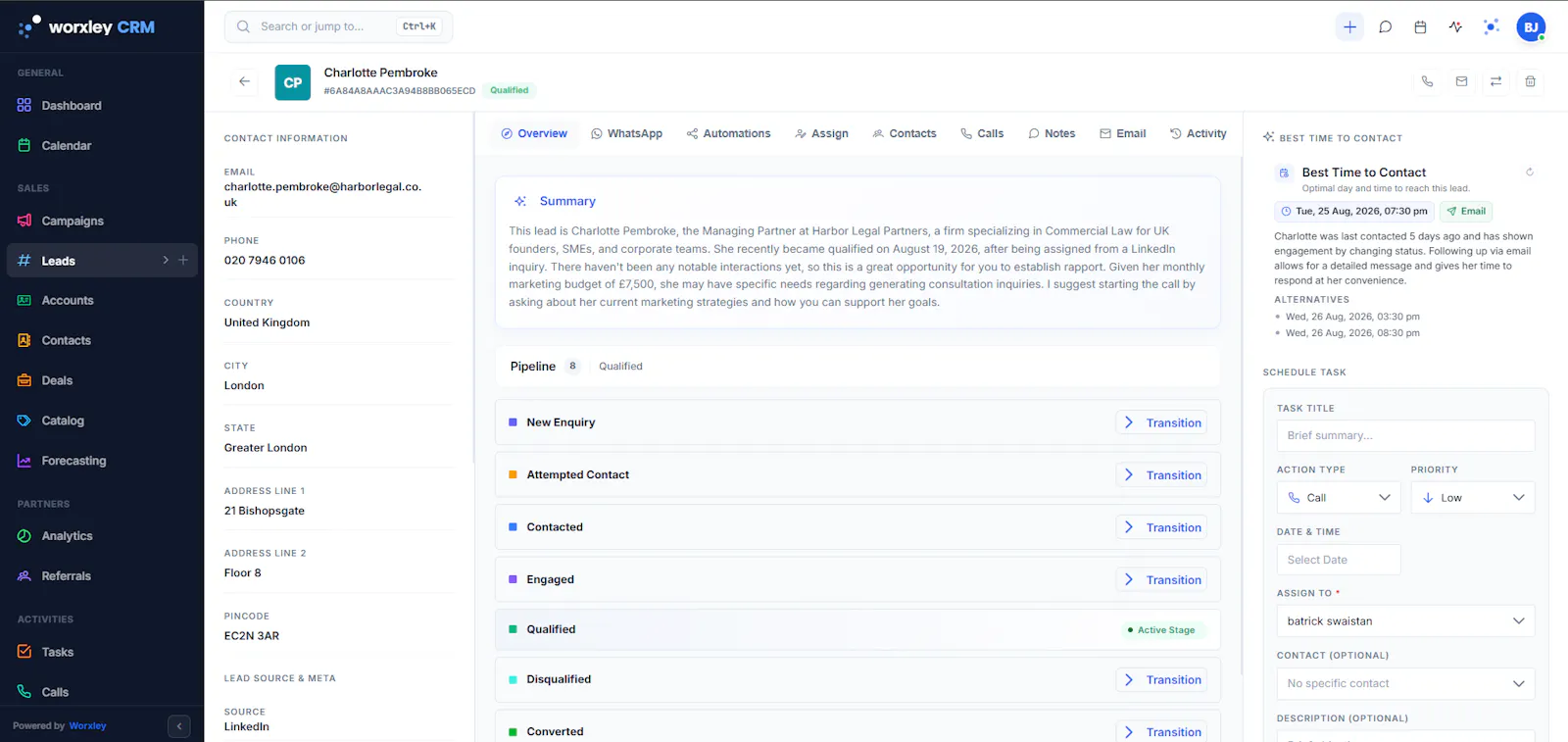Worxley CRM screenshot 3