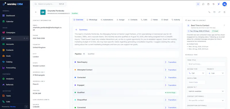 Worxley CRM screenshot 3