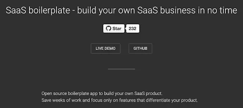 SaaS Boilerplate gallery image