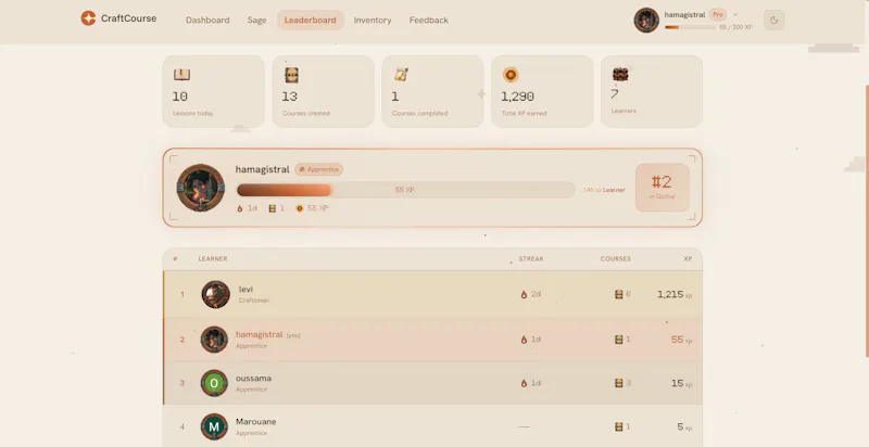 CraftCourse screenshot 7