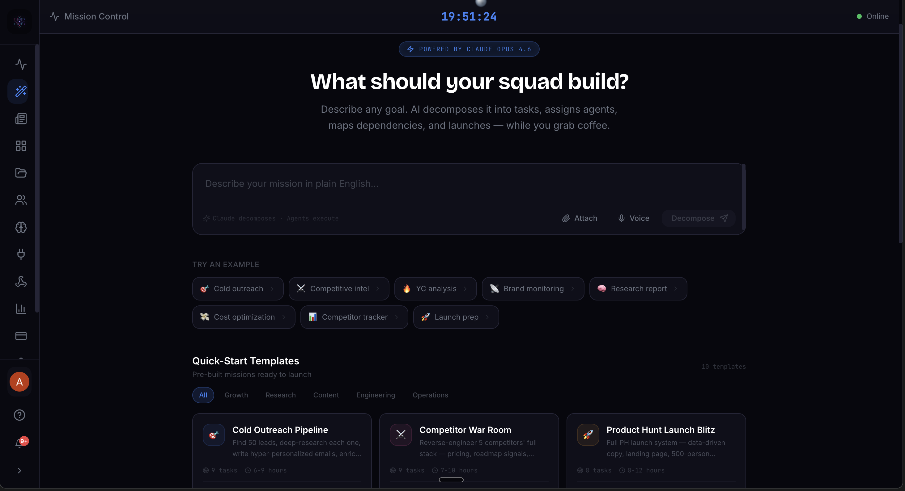 Valence AI - Main product screenshot demonstrating key features and user interface