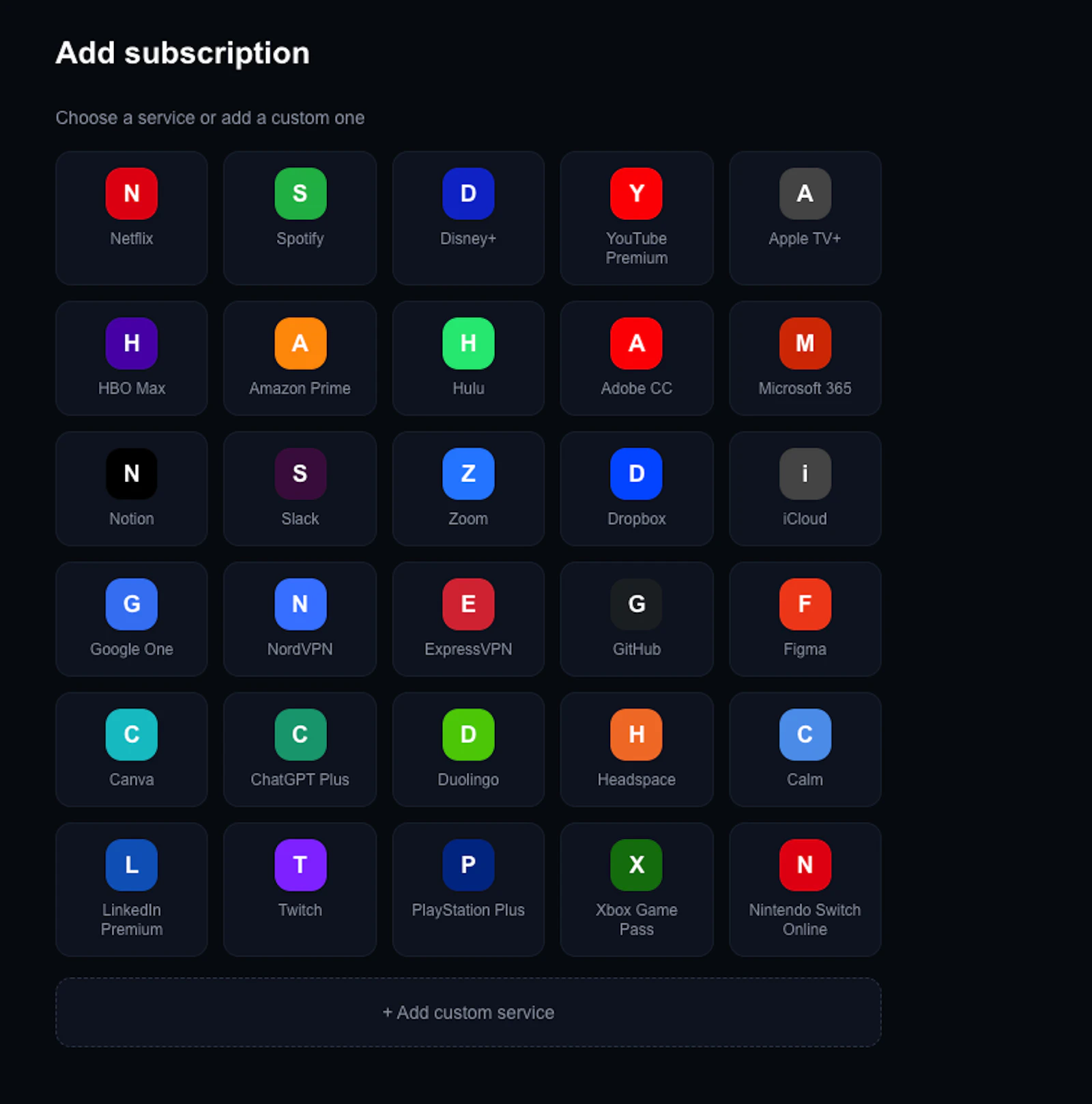 SubWise screenshot 2