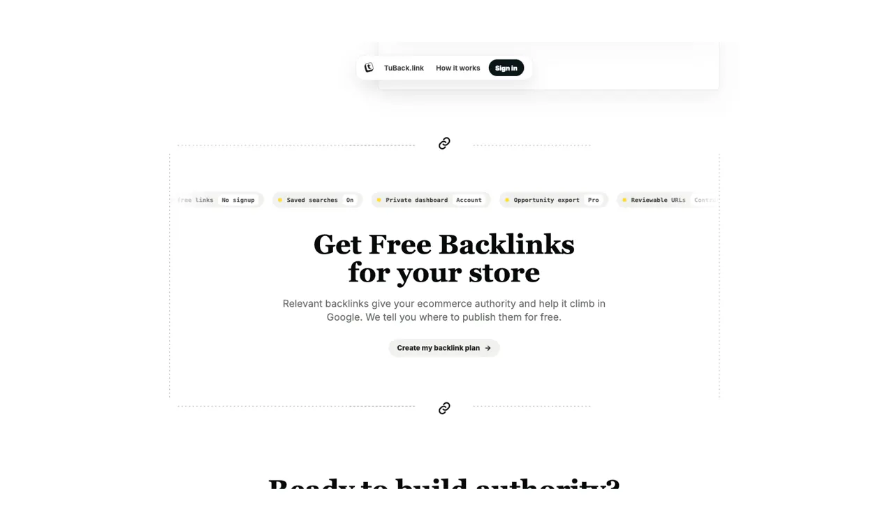 TuBack.link gallery image