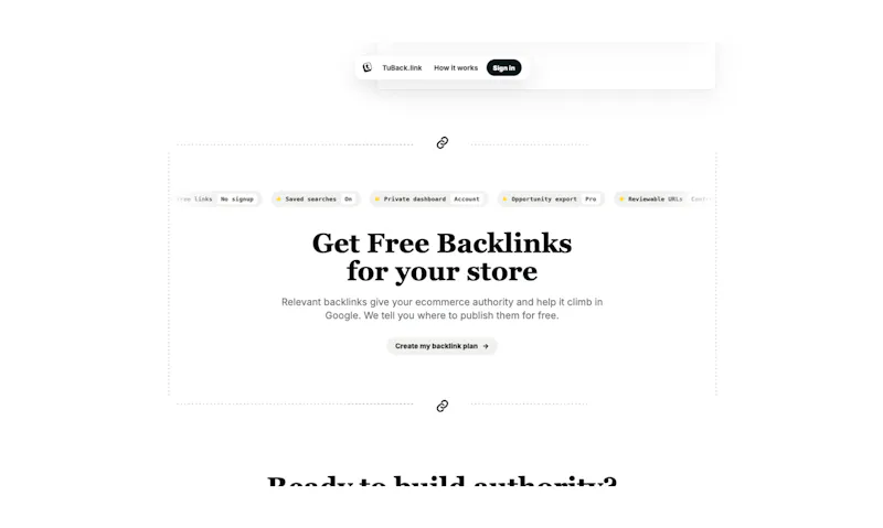 TuBack.link screenshot 3
