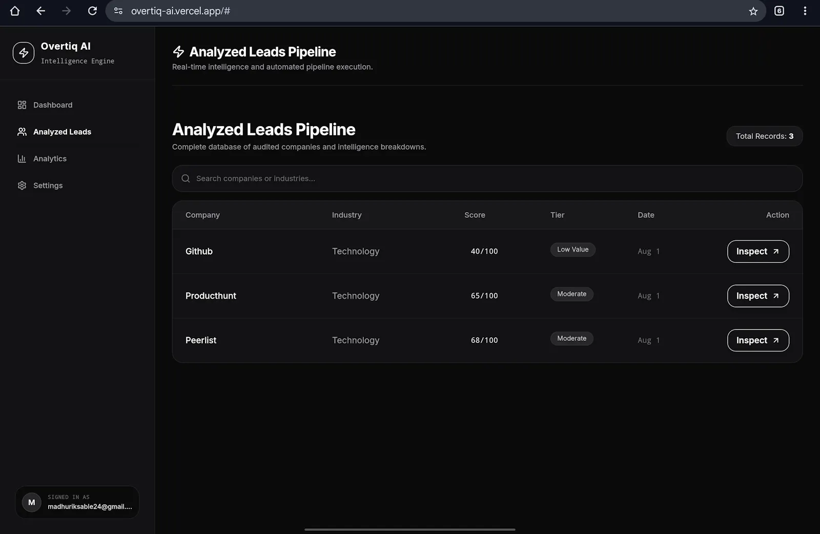Overtiq screenshot 2