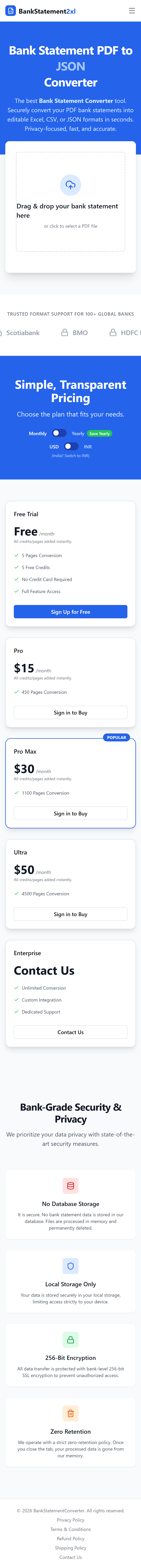 BankStatement2xl - Main product screenshot demonstrating key features and user interface