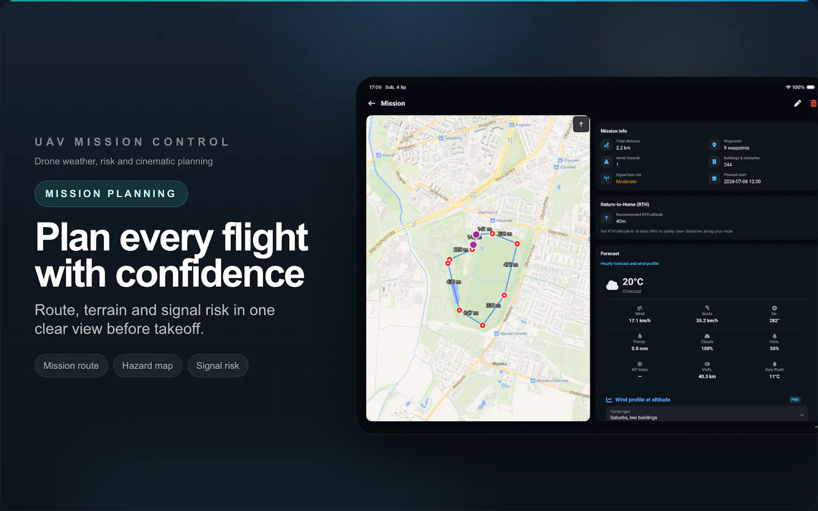 UAV Mission Control screenshot 2
