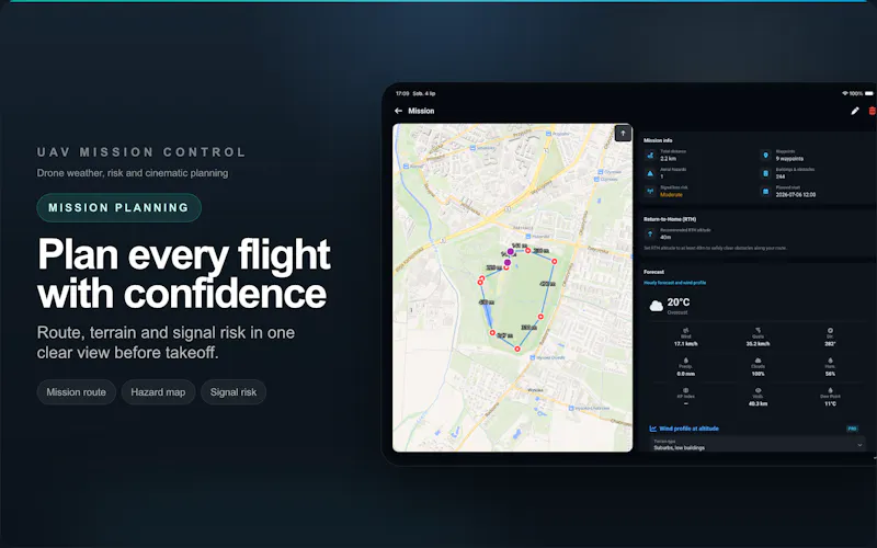 UAV Mission Control screenshot 2