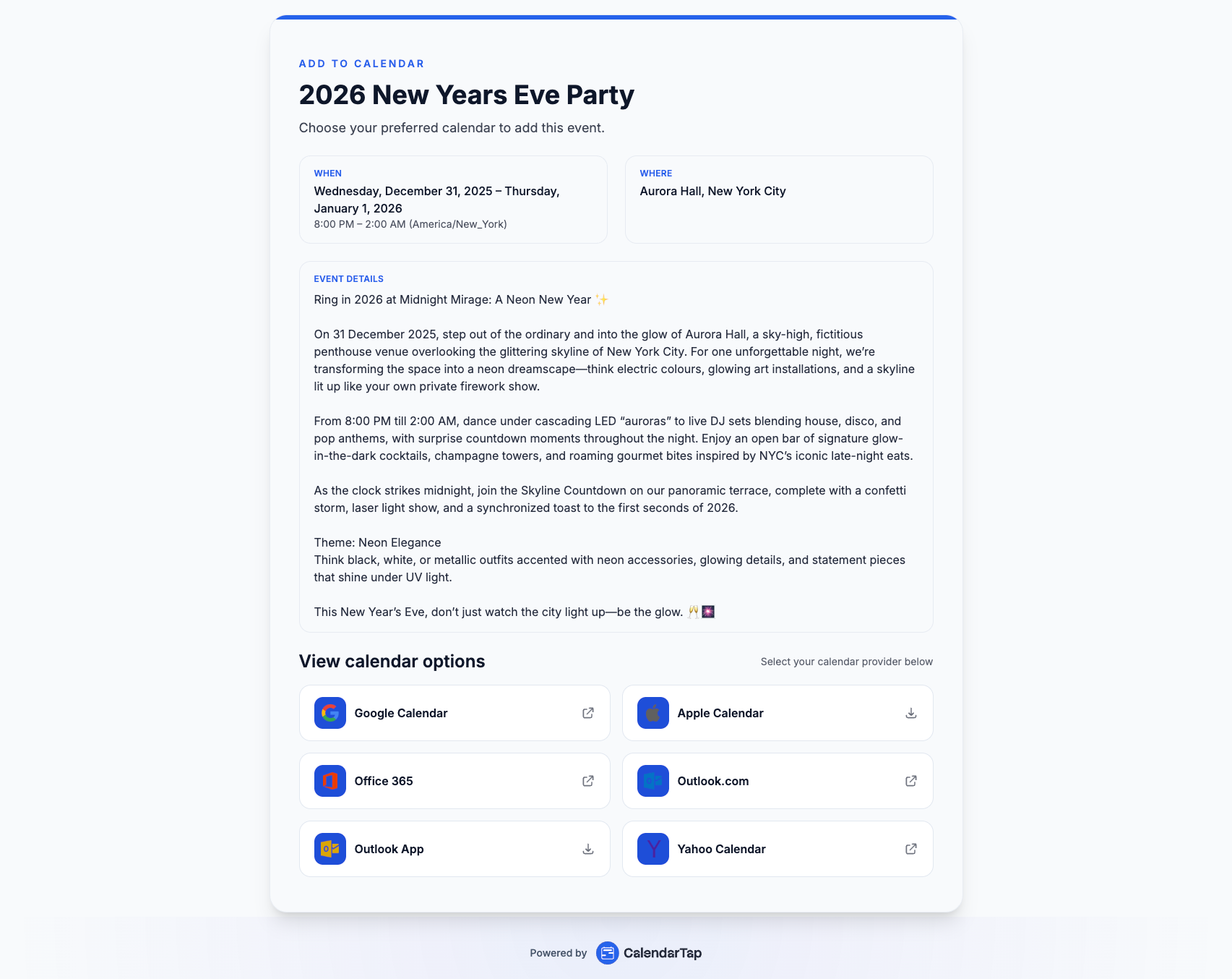 CalendarTap gallery image