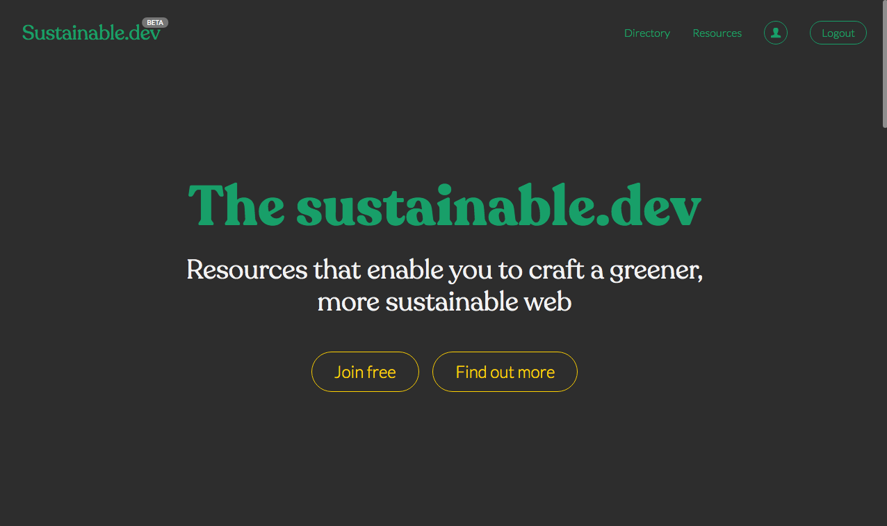 The sustainable.dev gallery image