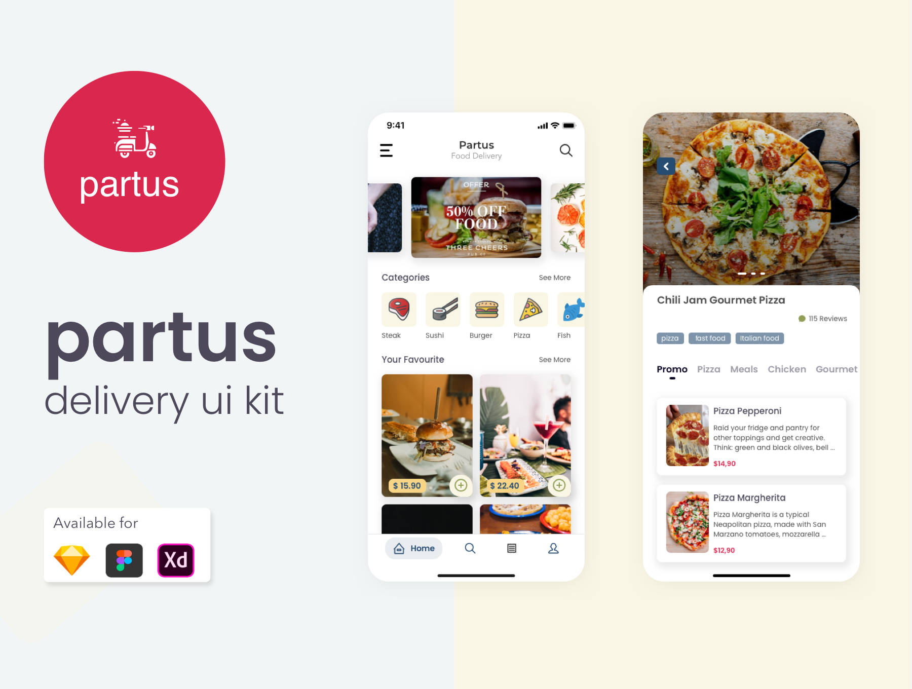 Partus Delivery UI Kit
