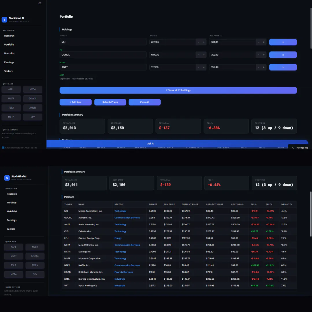 StockMind AI gallery image