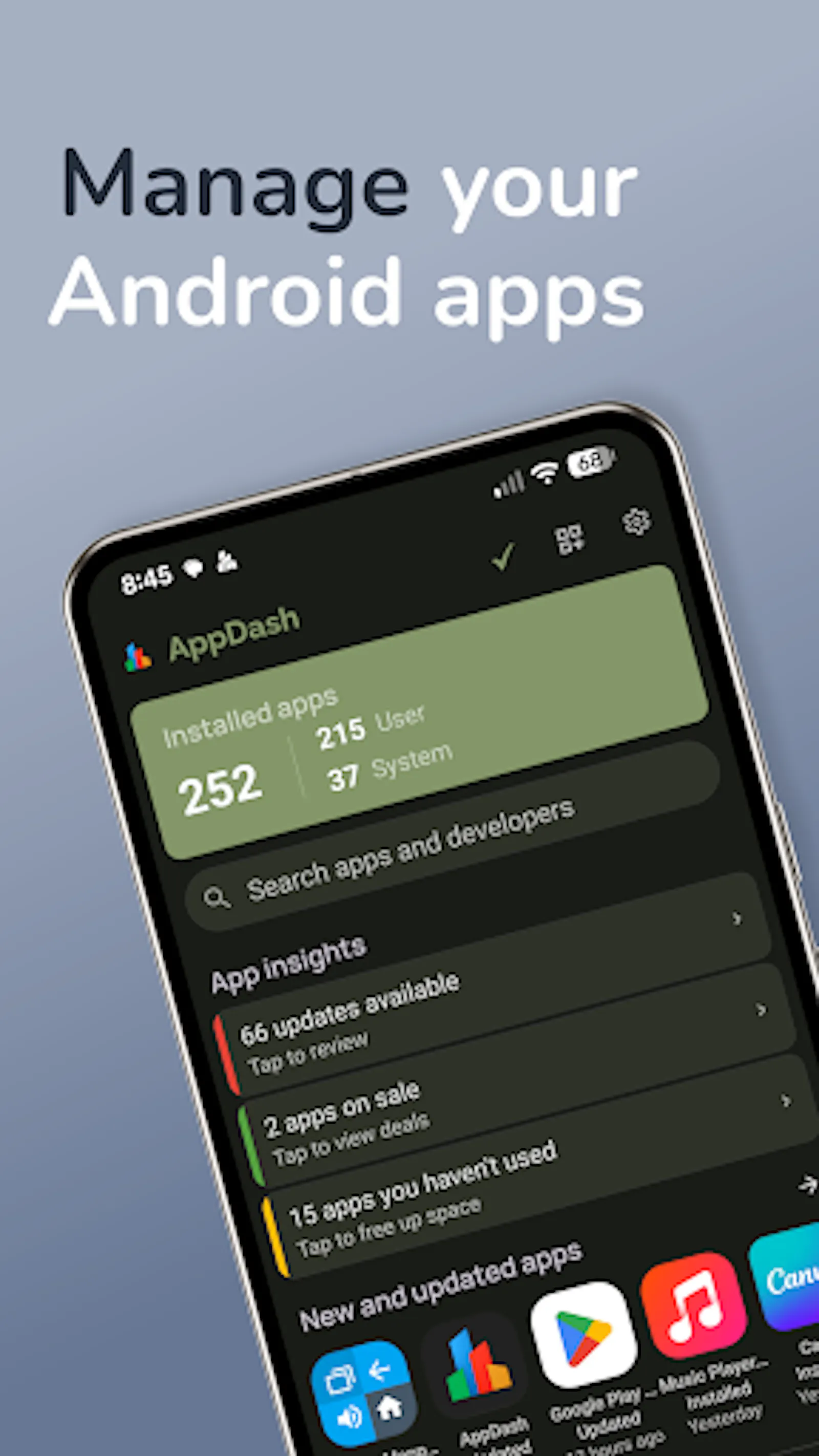 AppDash: App Manager & Backup screenshot 1