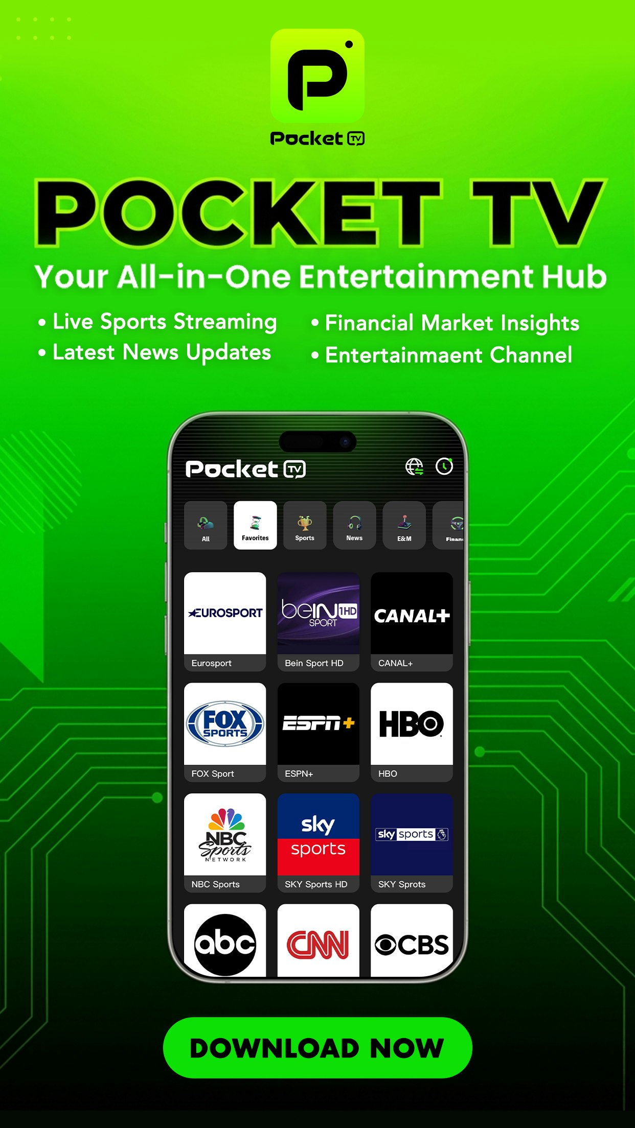 Pocket TV—Live TV for android device gallery image