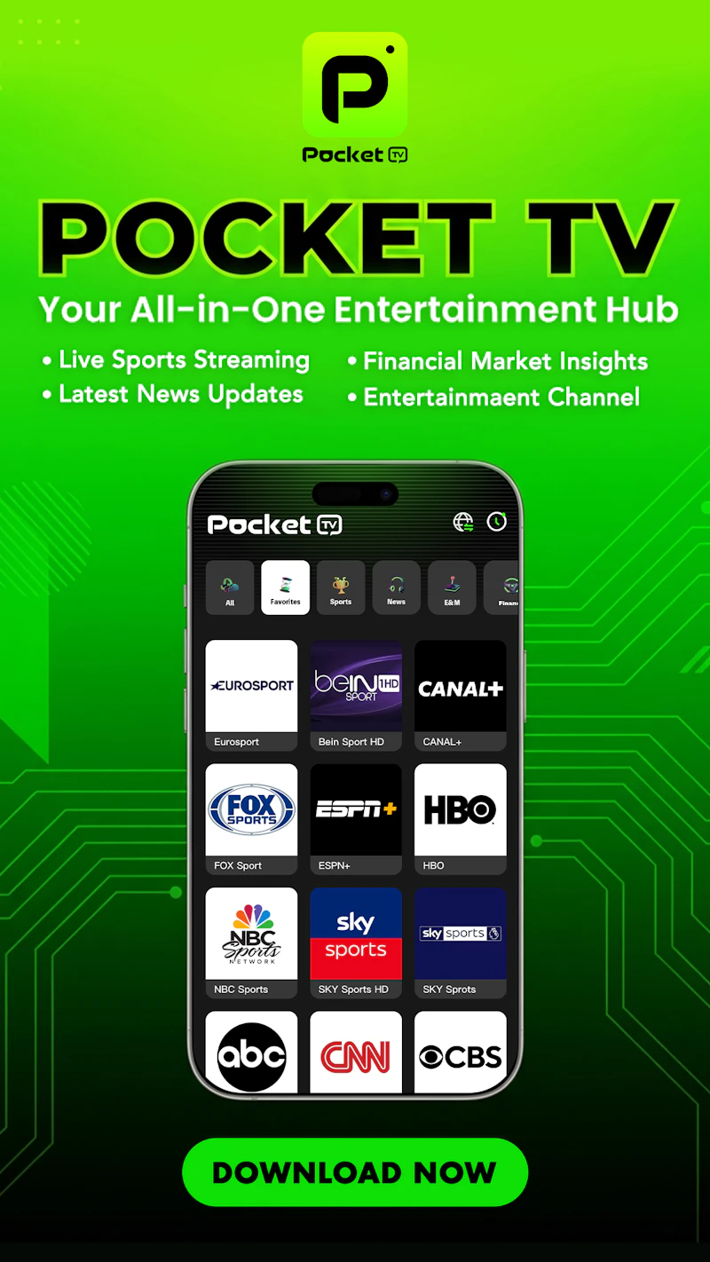 Pocket TV—Live TV for android device screenshot 1