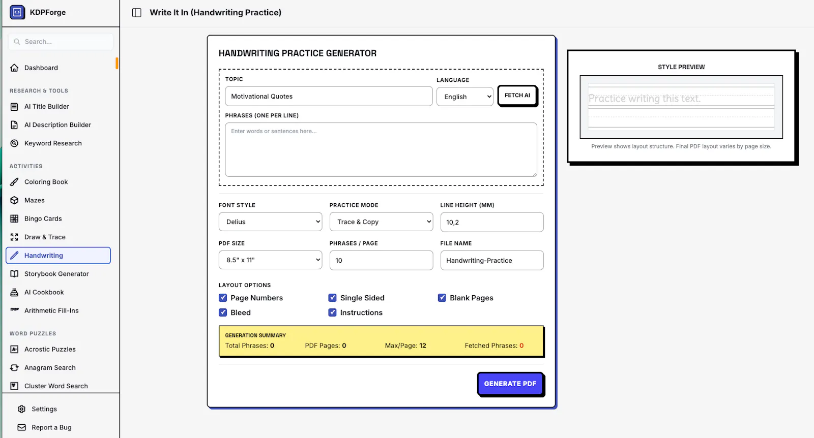 KDPForge screenshot 4