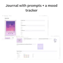 Purple themed Notion template gallery image