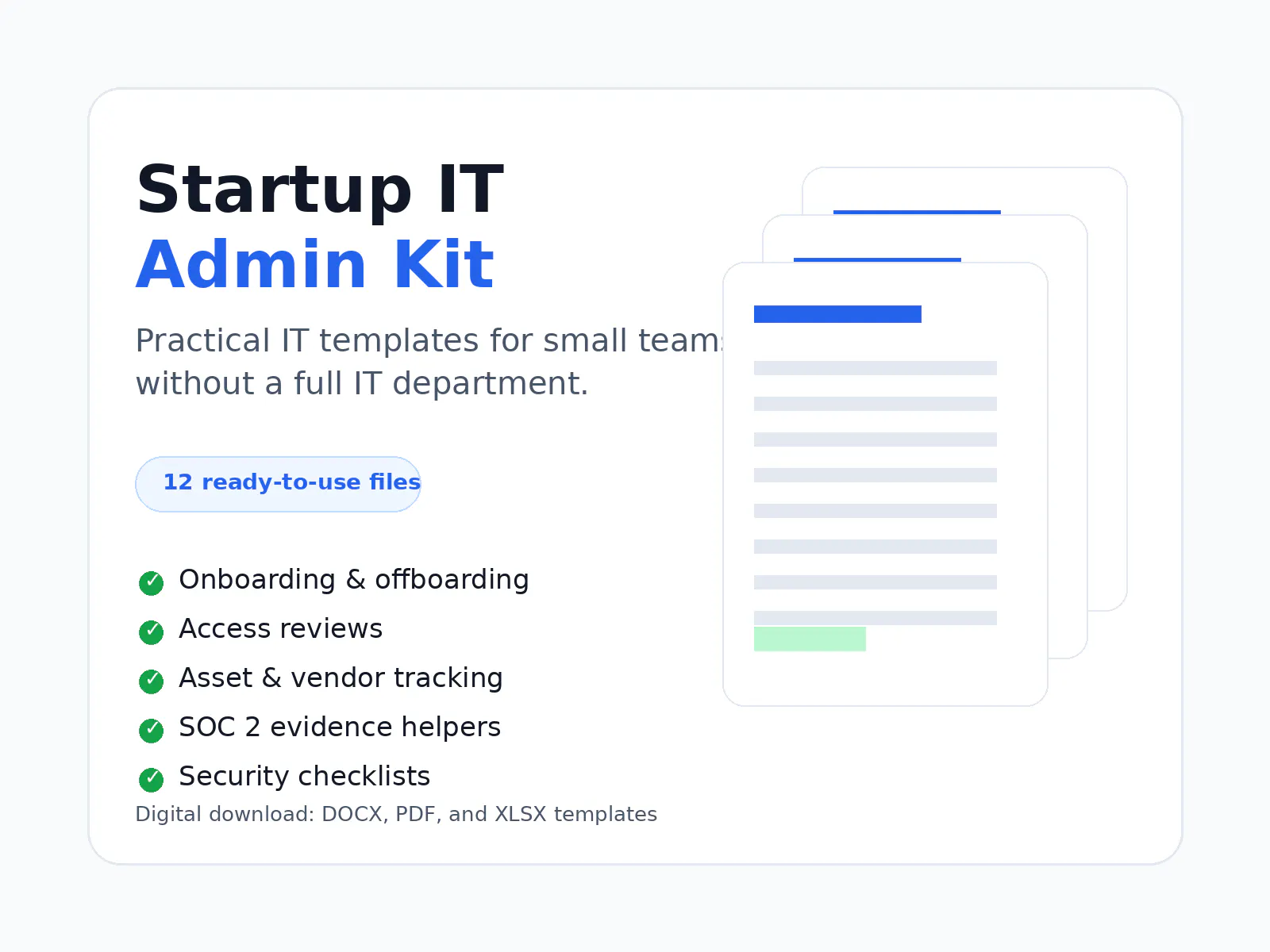 Startup IT Admin Kit