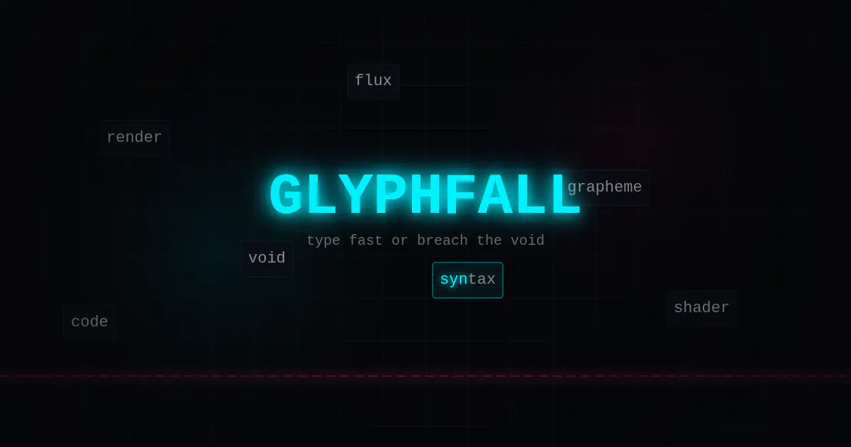 GLYPHFALL 제품 배너
