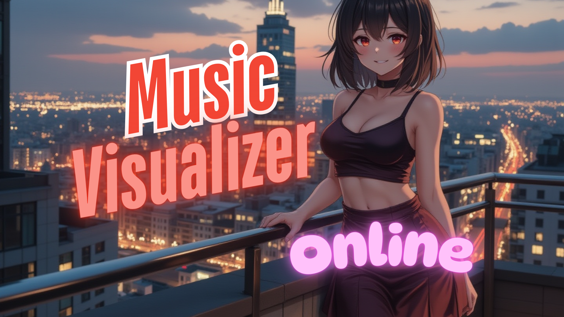 Visualizzatore musicale online - Mescola le onde audio con sfondo immagine/video media 2