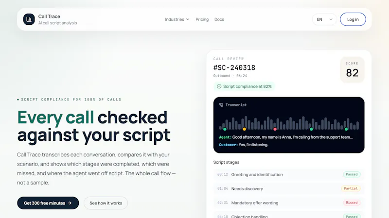Call Trace screenshot 1