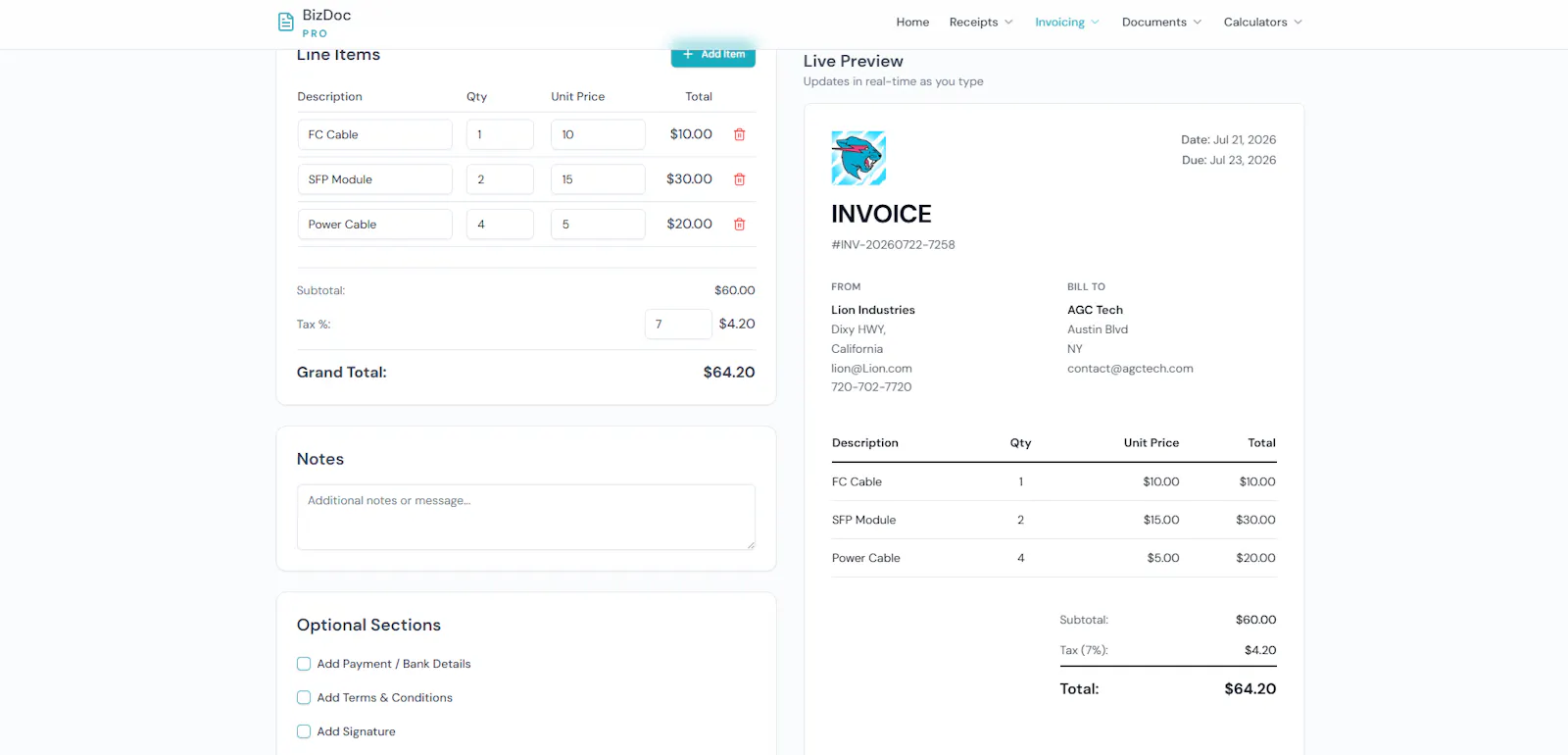 BizDocPro screenshot 3