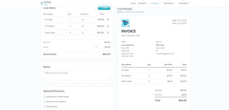 BizDocPro screenshot 3