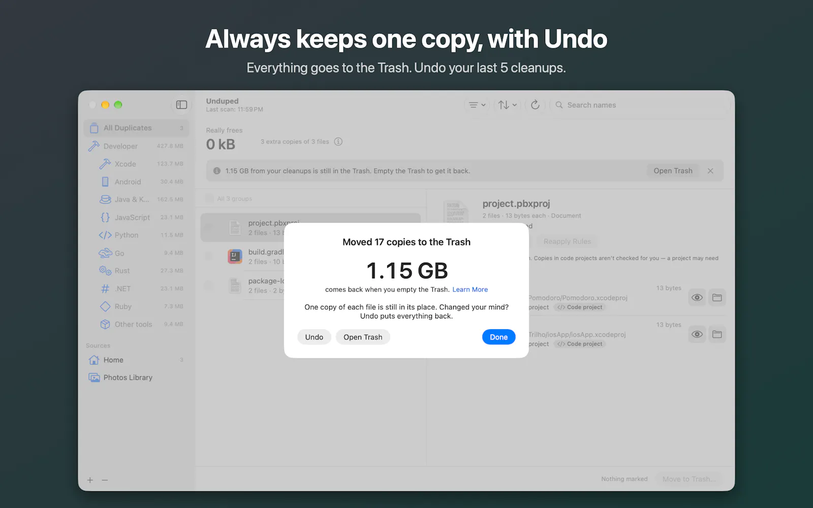 Unduped screenshot 6