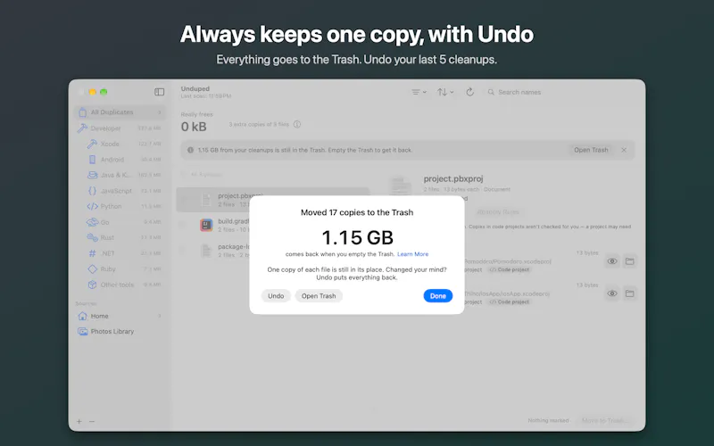 Unduped screenshot 6
