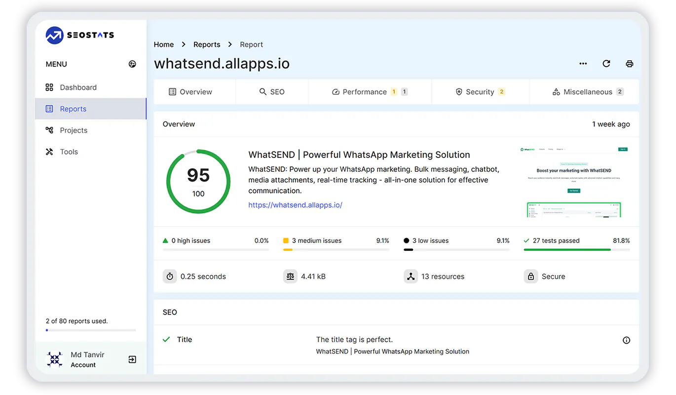 SEOstats gallery image