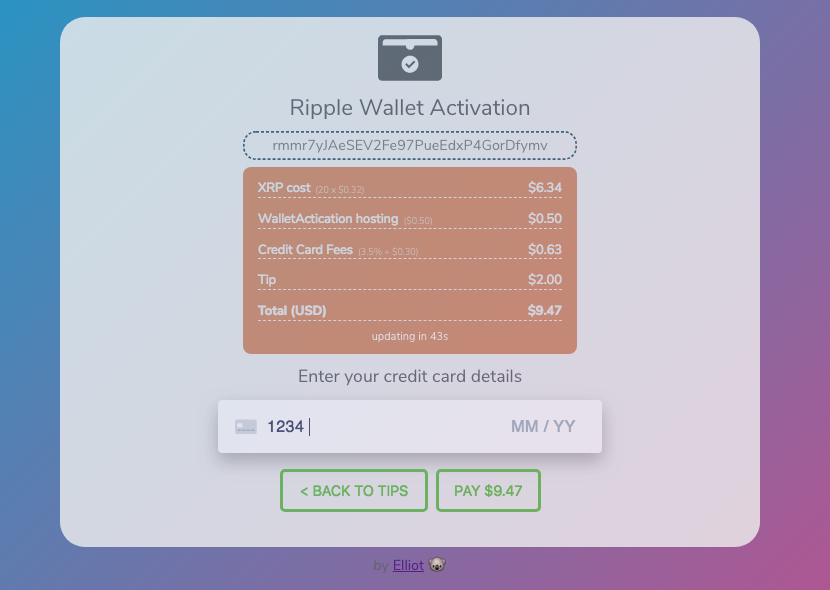 Instant Ripple (XRP) wallet activation gallery image