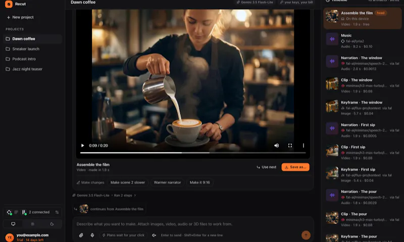 Recut: Creative AI Agent screenshot 5