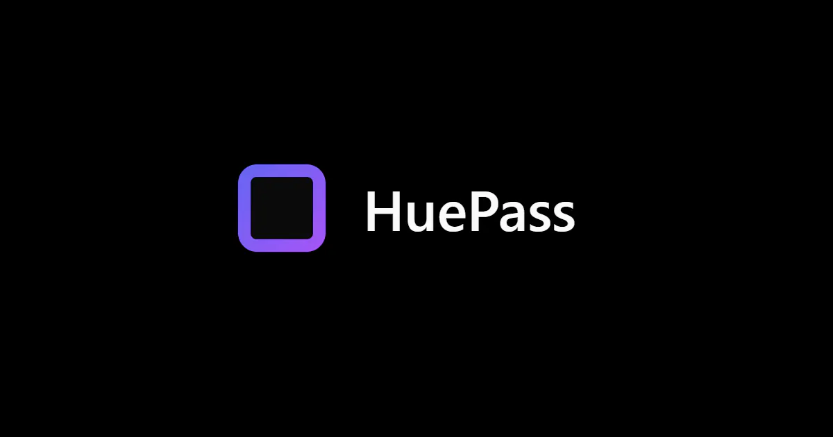 HuePass 제품 배너